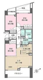 パークハウスフォレストリエ 6階 間取り図