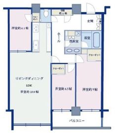 ブランズタワー芝浦 32階 間取り図