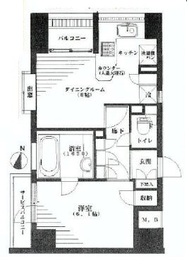 サンウッド赤坂氷川 9階 間取り図