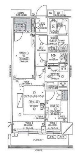 ザ・パークハウス新宿タワー 17階 間取り図