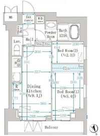 クレインメゾン新川通 503 間取り図