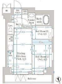 クレインメゾン新川通 303 間取り図