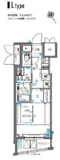 ZOOM横浜桜木町 11階 間取り図