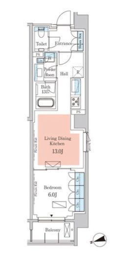 パークアクシス元麻布 101 間取り図