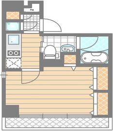 ブライズ神田 3階 間取り図