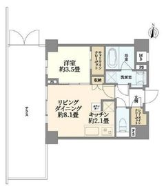 ピアース中野坂上 地下1階 間取り図