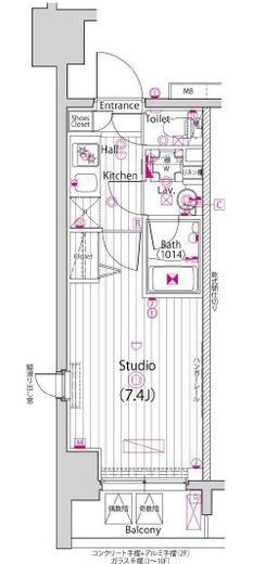 ガーラ・ステーション横濱大通り公園 11階 間取り図
