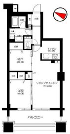 イニシア新川崎 18階 間取り図