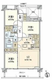 ザ・パークハウス成城彩景 5階 間取り図