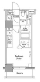 ザ・パークハビオ西横浜 707 間取り図