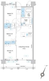 プレディアコート鷺沼 606 間取り図