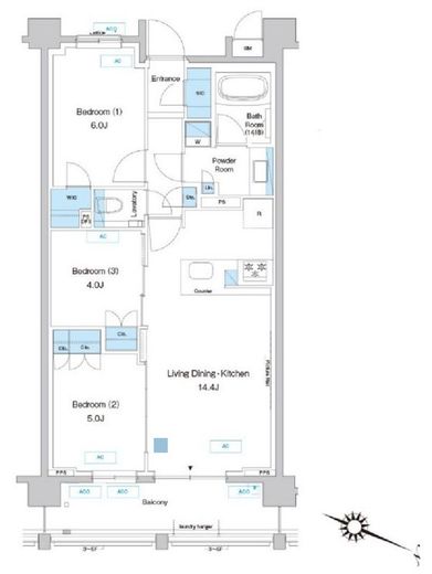 プレディアコート鷺沼 315 間取り図