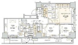 五番町マンション 12階 間取り図