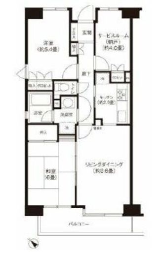 ステラメゾン武蔵小山 5階 間取り図