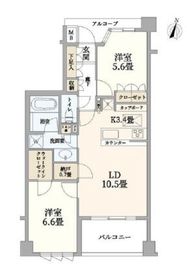 オーベル品川西大井 4階 間取り図