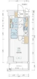 エステムコート横濱大通り公園 7階 間取り図