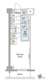 パークハビオ笹塚 205 間取り図