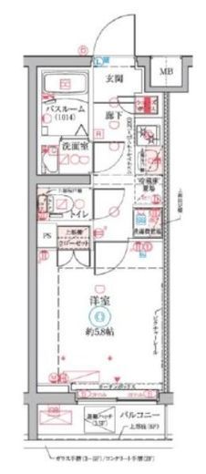 クレヴィスタ横浜大口 410 間取り図