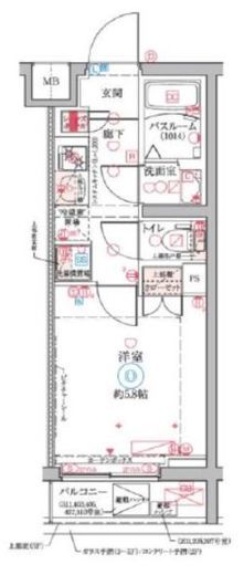 クレヴィスタ横浜大口 510 間取り図