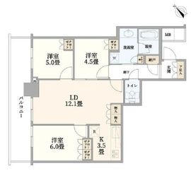 リヴァリエ 8階 間取り図