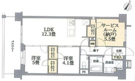 パレステージ茅ヶ崎Ⅱ 405 間取り図