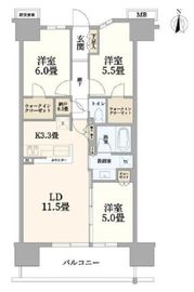 シティテラス川崎鈴木町グランドシーズンズ 9階 間取り図