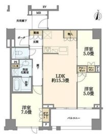 プラウド自由が丘 2階 間取り図