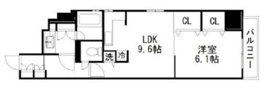 デュオスカーラ新宿Ⅱ 10階 間取り図