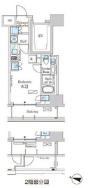 パークアクシス横濱高島町 502 間取り図