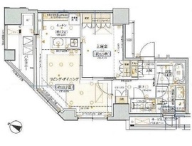 五番町マンション 13階 間取り図