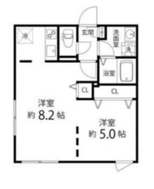 Branche目黒 (ブランシェ目黒) 204 間取り図