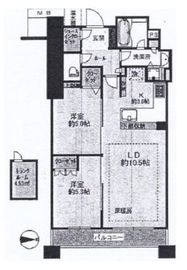 ニューシティ東戸塚タワーズシティパークタワー東戸塚 32階 間取り図