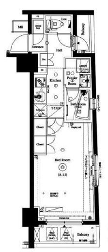 アクサス銀座アジールコート 1階 間取り図
