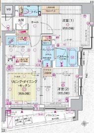 エステムプラザ池袋ザ・ヴィンテージ 4階 間取り図