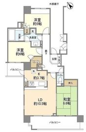 イクス川崎ザ・タワー 10階 間取り図