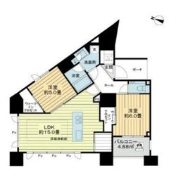 ヴェリテージ文京小石川 5階 間取り図