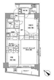 クレジデンス日本橋浜町 1002 間取り図