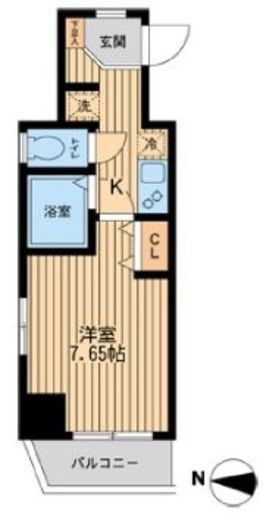 エクセリア池袋WESTⅡ 1301 間取り図