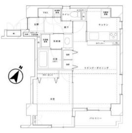 ベルメゾン築地リバーサイド 6階 間取り図
