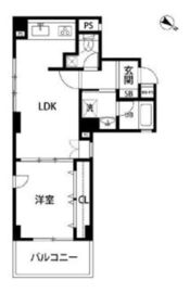 ルクレ日本橋蛎殻町 3階 間取り図