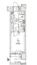 デュアレス早稲田 1104 間取り図