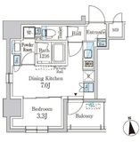 パークアクシス神田レジデンス 501 間取り図