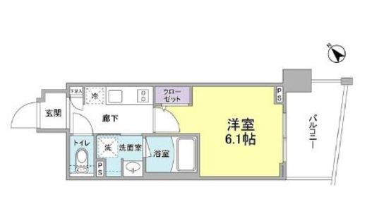 Orge鶴見 802 間取り図