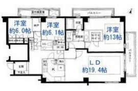 ディアコート二番町 201 間取り図