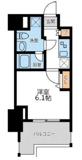 プライマル横濱平沼橋 603 間取り図