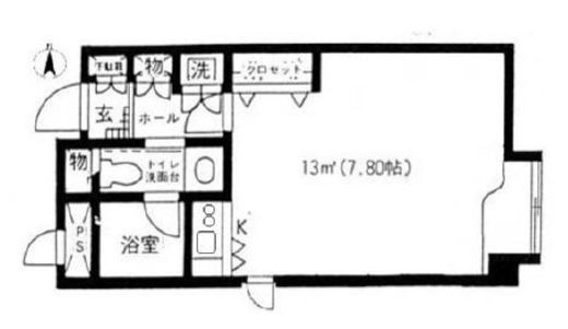 原宿東急アパートメント 209 間取り図