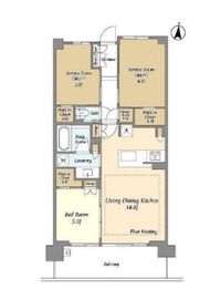 ドゥーエ町屋 210 間取り図