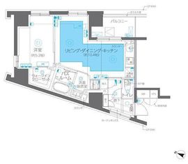 ZOOM方南町 7階 間取り図