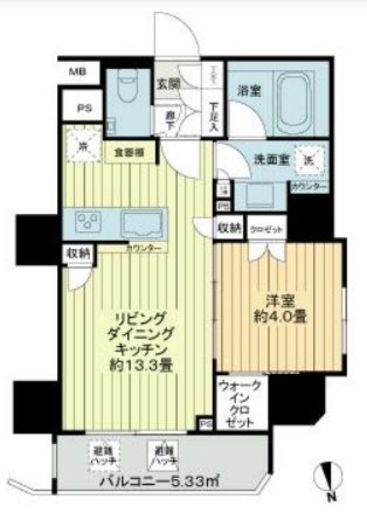 ウィルローズ市谷柳町 7階 間取り図