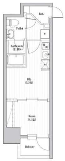 アーバンパーク日暮里 304 間取り図